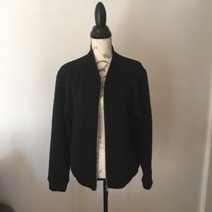 Gap Black Quilted Bomber Jacket